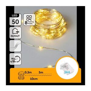 Imagine - Ghirlandă LED 50xLED/3xAA 5, 3m alb cald