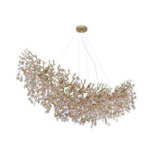 Imagine Globo 64138H4G - Candelabru suspendat pe cablu QUEENA 16xE14/40W/230V, finisaj auriu
