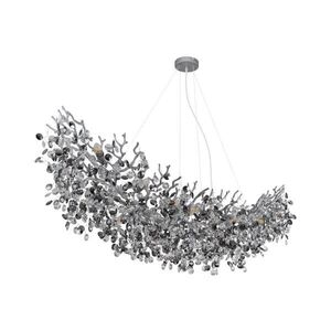 Imagine Globo 64138H4S - Candelabru suspendat pe cablu QUEENA 16xE14/40W/230V argintiu
