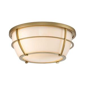 Imagine Plafonieră pentru baie Quoizel QZ-CHANCE-F-PNBR CHANCE 2xE27/60W/230V IP44