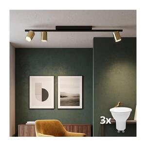 Imagine Corp de iluminat tip spot LED LOGAN 3xGU10/10W/230V negru/auriu