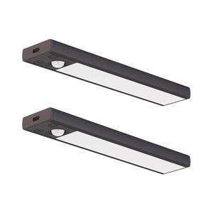 Imagine Set de 2 corpuri LED reîncărcabile pentru mobilier cu senzor VIRO LED/1W/800 mAh 20 cm CCT negru