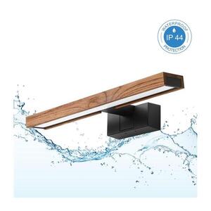 Imagine BRILAGI-LED Lumină pentru oglindă de baie 3în1 WOODY MIRROR LED/8W/230V 40 cm IP44 negru/stejar