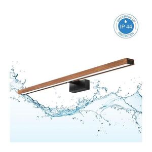 Imagine BRILAGI-LED Iluminare pentru oglindă de baie 3 în 1 WOODY MIRROR LED/15W/230V 80 cm IP44 negru/stejar