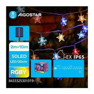 Imagine - Ghirlandă solară LED 50xLED/8 funcții 12m IP65 multicoloră