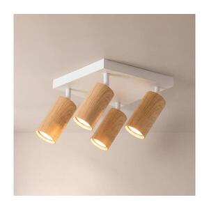 Imagine BRILAGI - Spot SELE SQUARE 4xGU10/30W/230V alb/decor stejar