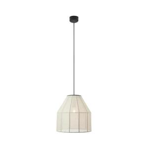 Imagine Markslöjd 108956 - Lustră suspendată pe cablu AIKO 1xE27/60W/230V Diam. 37 cm crem/negru