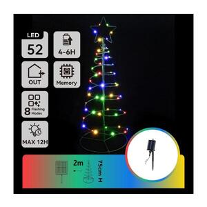 Imagine Decorațiune LED solară de Crăciun LED/0, 26W/3, 7V 75cm IP65 multicolor