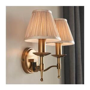 Imagine Endon 63654 - Aplica de perete STANFORD 2xE14/40W/230V alamă/bej