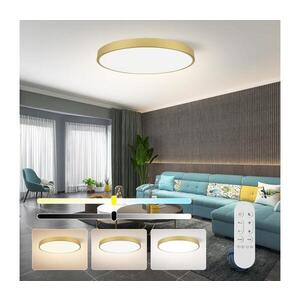 Imagine NEO 07311L-LED Dimmabil plafonieră SEMPLICI 96W/230V Ø 80 cm Wi-Fi Tuya auriu + telecomandă