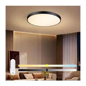 Imagine NEO 07313L-LED Plafonieră dimabilă SEMPLICI 96W/230V diametru 80 cm Wi-Fi Tuya negru + telecomandă