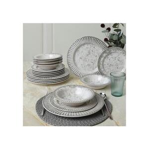 Imagine Set de masă, 18 piese, gri/ceramică