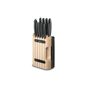 Imagine Victorinox - Set de cuțite de bucătărie în suport SWISS CLASSIC 12 piese fag/bej