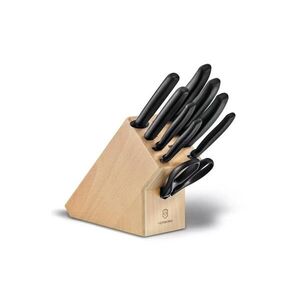 Imagine Victorinox - Set de 10 cuțite de bucătărie în suport SWISS CLASSIC fag/bej