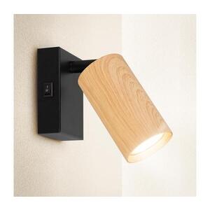 Imagine BRILAGI - Aplica de perete tip spot SELE 1xGU10/30W/230V neagră/decor stejar