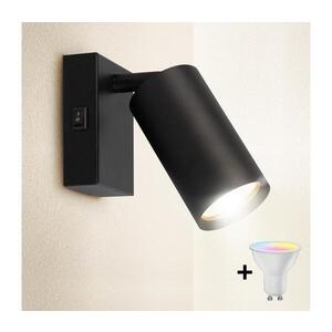 Imagine BRILAGI - Aplică de perete tip spot LED cu reglare a intensității SELE 1xGU10/4, 8W/230V negru