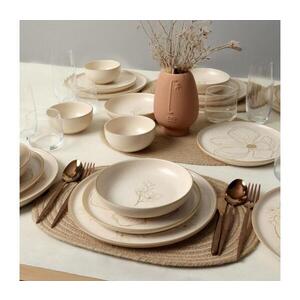 Imagine Set veselă 24 piese, bej/ceramică