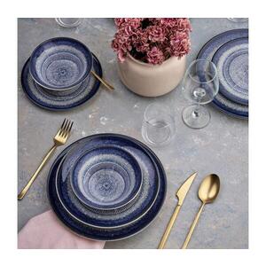 Imagine Set de veselă 24 piese, ceramică albastră
