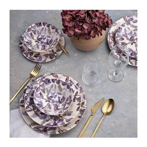 Imagine Set de veselă, 24 piese, mov/ceramică