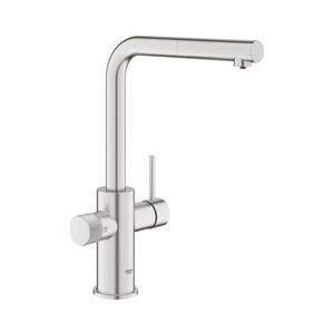 Imagine GROHE 30590DC0 - Baterie pentru chiuvetă cu duză extractibilă BLUE PURE, inox