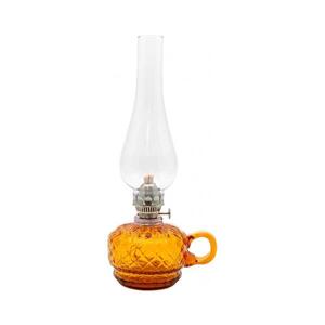 Imagine Lampă cu petrol MONIKA 34 cm chihlimbar în carouri