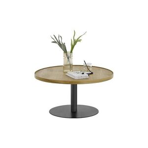 Imagine Măsuță de cafea FOCUS, diametru 80 cm, stejar/negru