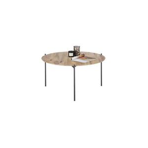 Imagine Masă de cafea AURA, diametru 74 cm, stejar/antracit