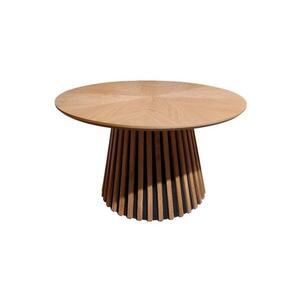 Imagine Masă de cafea CARINA, Ø 75 cm, stejar/negru