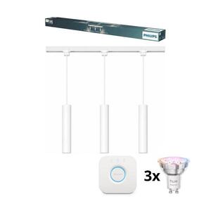 Imagine Philips-LED lustră dimabilă pe cablu pentru sistem pe șină EASYLINK HUE 3xGU10/4, 7W/230V+Hue bridge