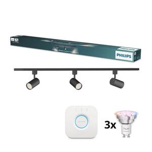 Imagine Philips - Spot LED dimabil pentru șină EASYLINK HUE, 3x GU10/4, 7W/230V + Hue Bridge