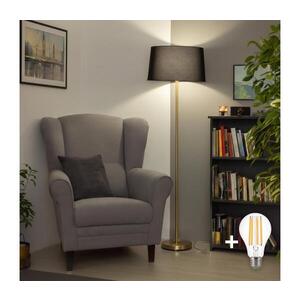Imagine BRILAGI - Lampadar LED CERIA 1xE27/20W/230V diam. 45 cm negru/auriu