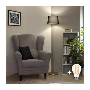 Imagine BRILAGI - Lampă de podea LED CERIA 1xE27/20W/230V, Ø 30 cm, negru/auriu