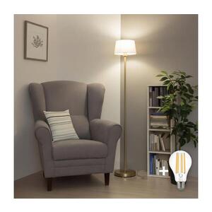 Imagine BRILAGI - Lampadar LED CERIA 1xE27/20W/230V Ø 25 cm gri/auriu