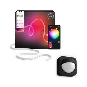 Imagine Philips - Bandă LED RGBW dimerizabilă pentru exterior Hue FLUX 5m LED/30W/230V + senzor de mișcare