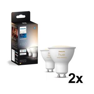 Imagine SET 4x Bec LED dimabil Philips Hue WHITE AMB. GU10/4, 2W/230V 2200-6500K