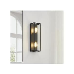 Imagine Eglo 33856 - Aplică de perete pentru exterior ALAMONTE 2xE27/60W/230V IP44 negru