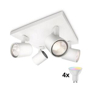Imagine Philips - Spot LED RGBW dimabil RUNNER 4xGU10/6, 5W/230V alb