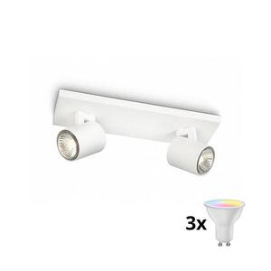 Imagine Philips - Spot LED RGBW reglabil RUNNER 2xGU10/6, 5W/230V, alb