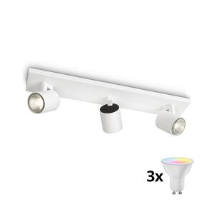 Imagine Philips - Spot LED RGBW dimmabil RUNNER 3xGU10/6, 5W/230V alb