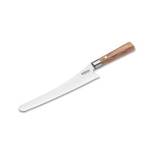 Imagine Böker - Cuțit de pâine din oțel damasc DAMAST OLIVE, 23, 5 cm, mâner din lemn de măslin