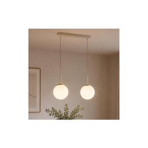 Imagine BRILAGI - Lustru suspendat cu cablu MILO 2xE27/60W/230V bej/auriu