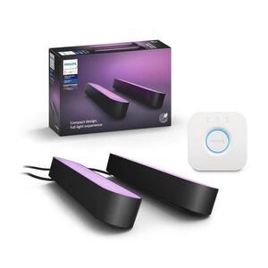 Imagine Philips - Set de 2 lămpi de masă LED RGB dimabile Hue PLAY WACA 6W/230V + Hue Bridge
