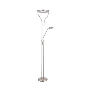 Imagine Globo 59038ND - Lampă LED de podea cu funcție de dimare EBRO 20W/230V + 4W, crom mat