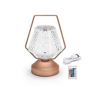Imagine Lampă LED RGB reîncărcabilă dimabilă de masă LED/1W/5V 1800mAh 20 cm + telecomandă