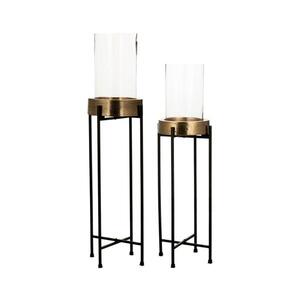 Imagine Eglo 428257 - Set de 2 sfeșnice IBUSUKI auriu/negru