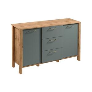 Imagine Comodă MENTA 138x81x40 cm stejar Wotan/verde