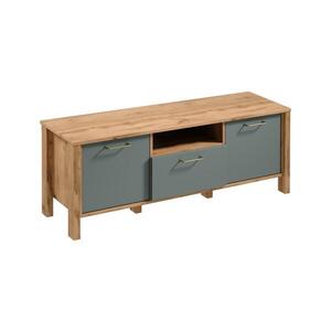 Imagine Comodă TV MENTA 138x49 cm stejar Wotan/verde
