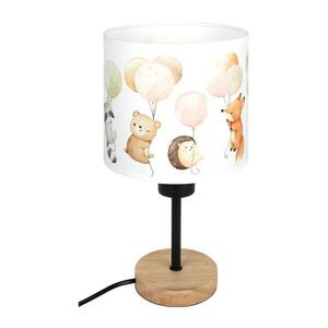 Imagine BRILAGI - Lampă de masă BOBO WOOD 1xE27/25W/230V stejar/negru/alb/animăluțe