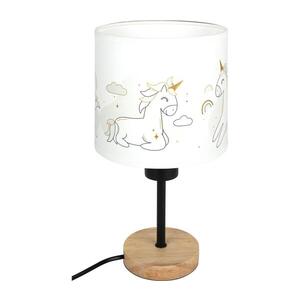 Imagine BRILAGI - Lampă de masă BOBO WOOD 1xE27/25W/230V stejar/negru/alb/unicorni