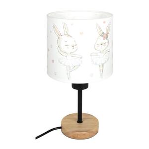 Imagine BRILAGI - Lampă de masă BOBO WOOD 1xE27/25W/230V stejar/negru/alb/iepurași
